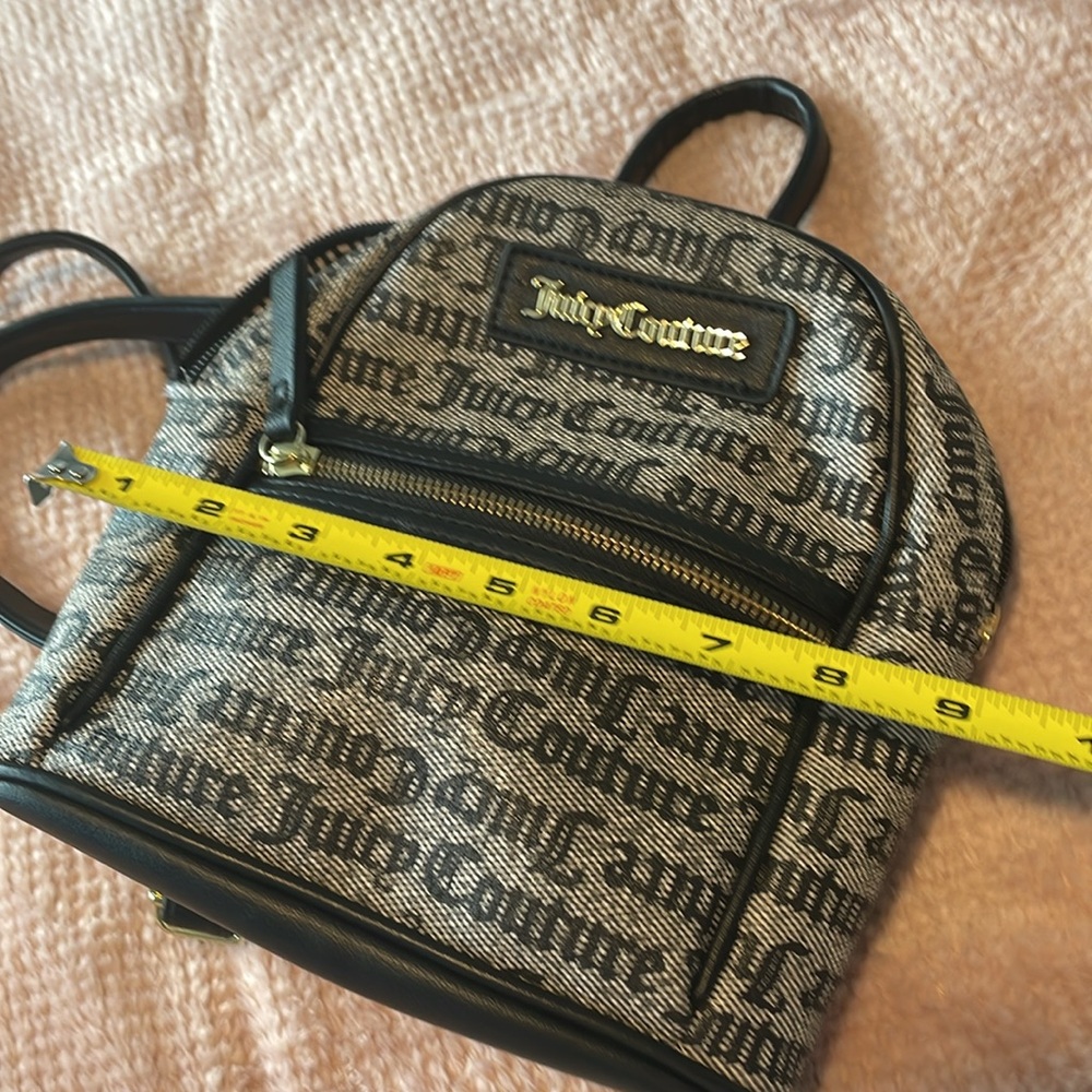 Juicy Couture Black and Gray Logo Backpack - Picture 15 of 16